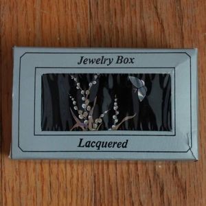 Vintage Unknown Brand Lacquered Mini Jewelry Box